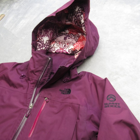 The North Face Jacket Womens XS Purple Summit Series Hooded Waterproof Insulated - Picture 11 of 16